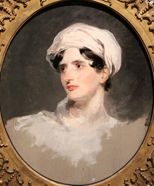 Maria, Lady Callcott (world travel accounts) portrait (1819) by Sir Thomas Lawrence at National Portrait Gallery. London, United Kingdom.