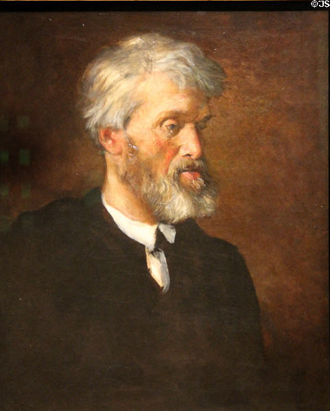 Scottish historian Thomas Carlyle portrait (1868) by George Frederic Watts at National Portrait Gallery. London, United Kingdom.