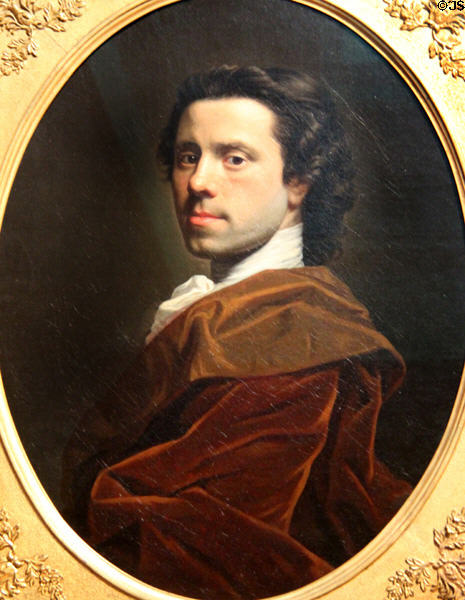 Allen Ramsay self portrait (c1737-9) at National Portrait Gallery. London, United Kingdom.