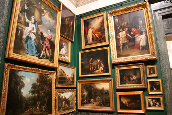 Gallery of British paintings at Tate Britain. London, United Kingdom.
