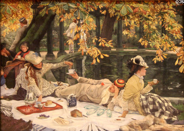 Holiday in St John's Woods London painting (1876) by James Tissot at Tate Britain. London, United Kingdom.