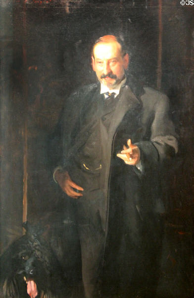 Art dealer Asher Wertheimer painting (1898) by John Singer Sargent at Tate Britain. London, United Kingdom.