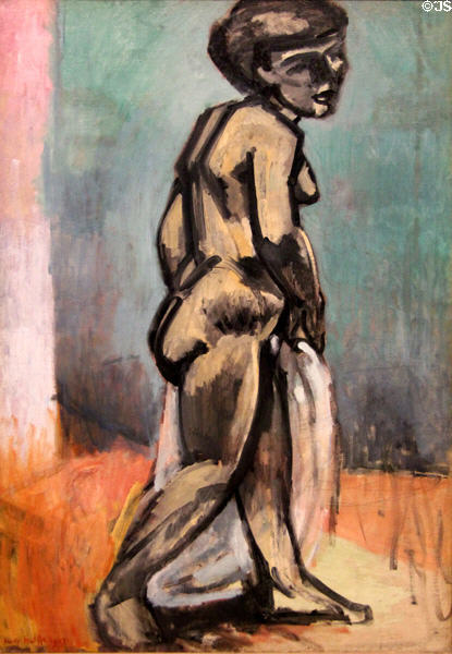 Standing Nude painting (1907) by Henri Matisse at Tate Britain. London, United Kingdom.