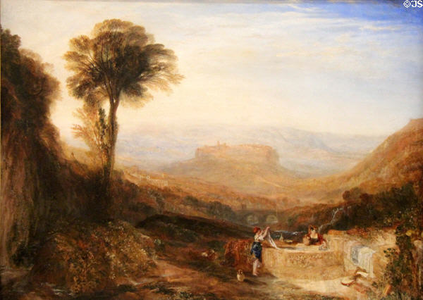 View of Orvieto painting (1828) by Joseph Mallord William Turner at Tate Britain. London, United Kingdom.