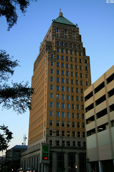 Merchants National Bank (now Regions Bank) Building (1929) (18 floors) (106 Saint Francis St.). Mobile, AL. Architect: Graham, Anderson, Probst & White.