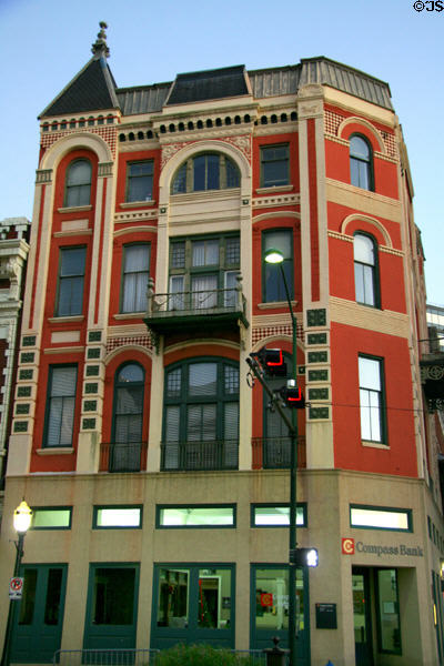 Abraham Pincus Building (1891) (1 South Royal St.). Mobile, AL. Style: Queen Anne. Architect: Rudolph Benz.