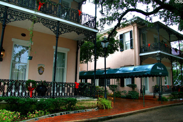 Malaga Inn (1862) (359 Church St.) combines two heritage houses. Mobile, AL.