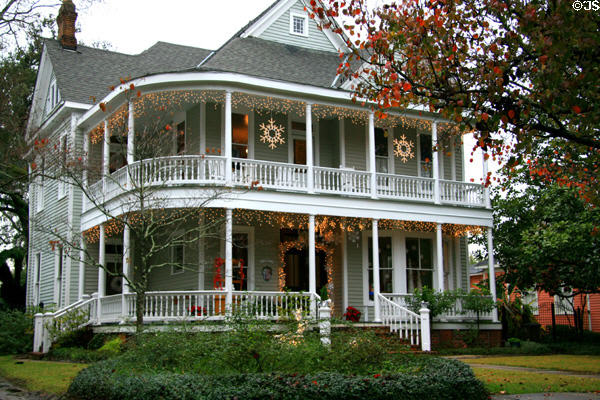 House with curved verandah (104 S. Georgia St.). Mobile, AL.