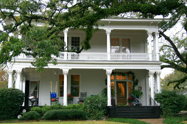 Neoclassical heritage house in Midtown historic district of Mobile. Mobile, AL.