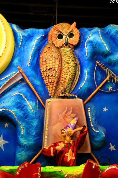 Owl from float at Mobile Carnival Museum. Mobile, AL.