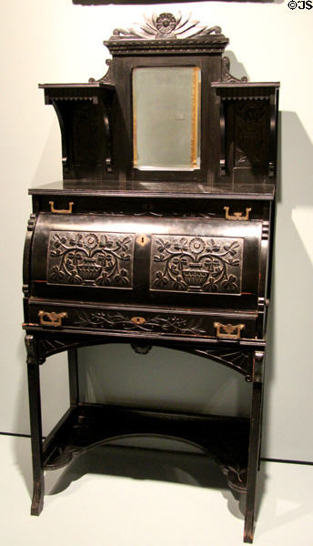 Eastlake style woman's writing desk (c1890) at Mobile Museum of Art. Mobile, AL.
