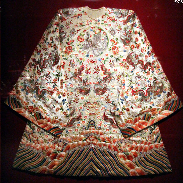 Embroidered Chinese robe at Mobile Museum of Art. Mobile, AL.