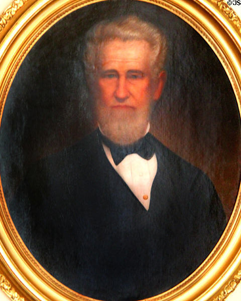 Portrait of Jonathan Kirkbride at Conde-Charlotte Museum. Mobile, AL.