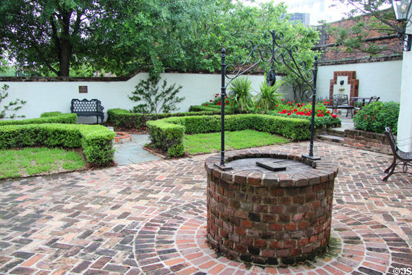 Courtyard garden at Conde-Charlotte Museum. Mobile, AL.