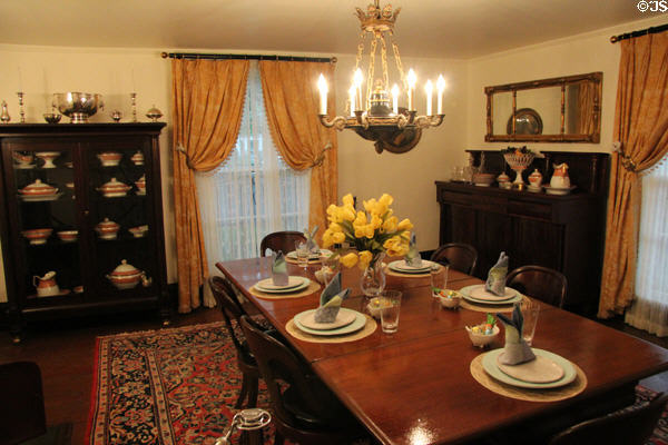 Dining room at Oakleigh Plantation. Mobile, AL.