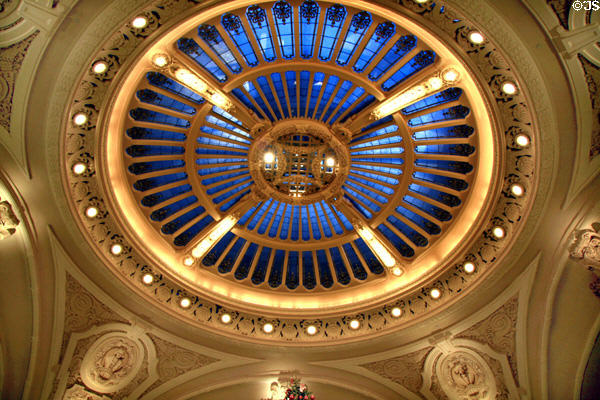 Ceiling dome of Battle House Hotel. Mobile, AL.