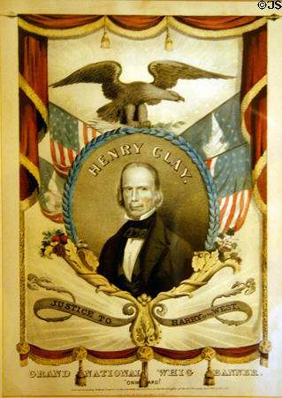 Henry Clay campaign poster with Justice to Harry of the West. AR.