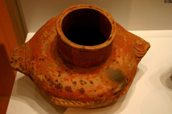 Fish effigy pot (c1350-1550 CE) found near Little Warner, AR, at Old State House Museum. Little Rock, AR.