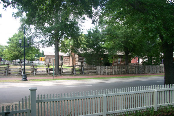 Plum Bayou Log House (c1830) at Historic Arkansas Museum. Little Rock, AR.