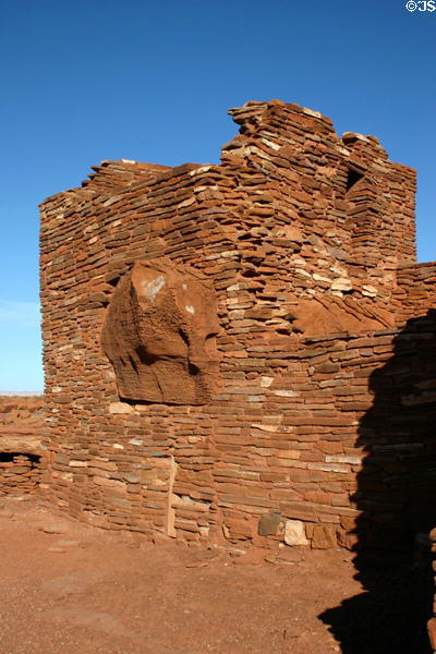 Ruins of walls at Wupatki National Monument. AZ.