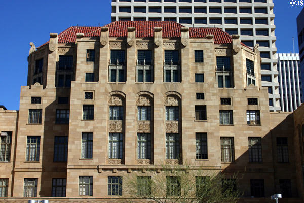 City County Building & Court House (1928) (125 W Washington). Phoenix, AZ. Style: Spanish Colonial. Architect: Edward Neild. On National Register.