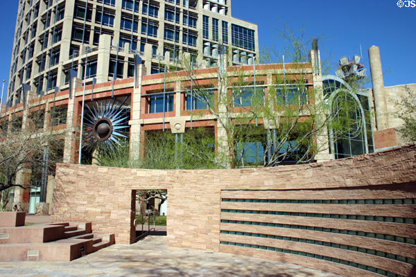 Public Employee Memorial (1994) by Otto Rigan at Phoenix City Hall. Phoenix, AZ.