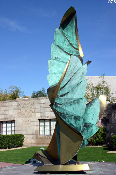 Sculpture of wings of bird at Arizona Biltmore Hotel. Phoenix, AZ.