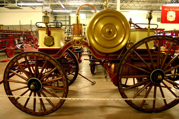 Steiner horse drawn chemical engine (1874) American in Hall of Flame. Phoenix, AZ.