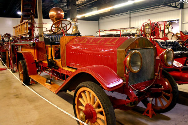 Robinson fire engine (1915) from Gila, AZ, in Hall of Flame. Phoenix, AZ.