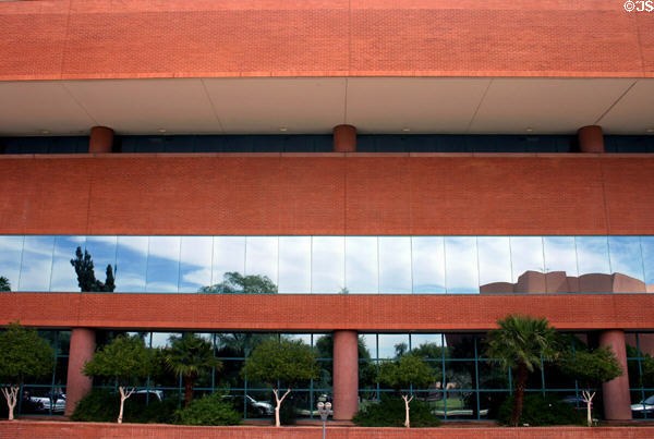 Arizona State University Student Services Building mirror-like windows. Tempe, AZ.