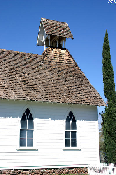 Gothic church at Pioneer Living History Museum. Phoenix, AZ.