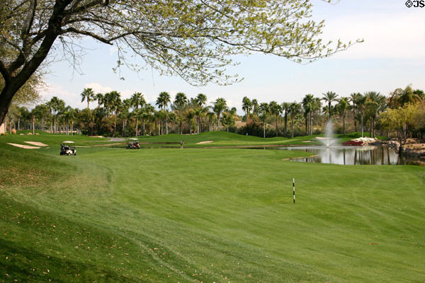 Golf course of Phoenician Inn. Phoenix, AZ.