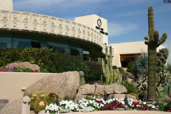 Camelback Inn architecture & cactus garden. Phoenix, AZ.