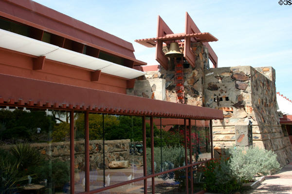 Wright's bell tower for Taliesin West. Scottsdale, AZ.