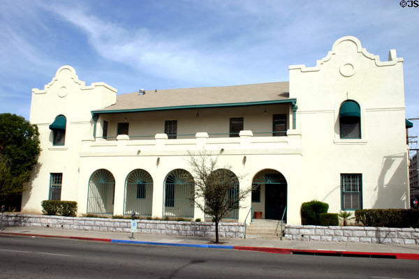 Willard (Pueblo) Hotel (1902-4) (145 S. 6th Ave.). Tucson, AZ. Style: Mission Revival. Architect: Henry C. Trost.