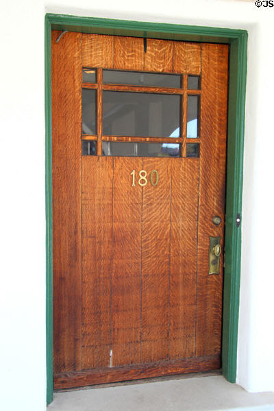 Front door of Corbett House at Tucson Museum of Art. Tucson, AZ.