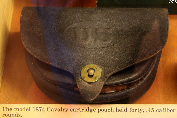 U.S. Army Cavalry cartridge pouch (1874) at Fort Lowell Museum. Tucson, AZ.
