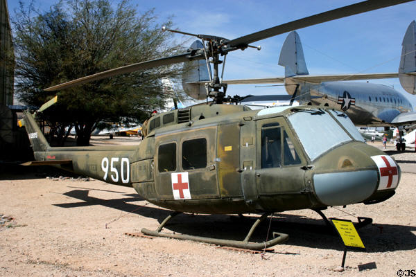 Bell UH-1H Iroquois Medivac Helicopter (1967), Pima Air & Space Museum. Tucson, AZ.