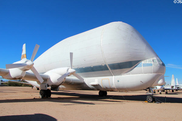 Aero Spacelines Super Guppy B-377SG cargo transport (1965-1995) used by NASA at Pima Air & Space Museum. Tucson, AZ.