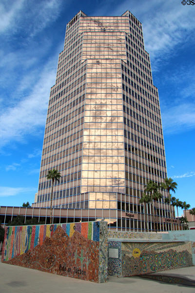 Mosaic kindness murals at base of UniSource Energy Tower. Tucson, AZ.