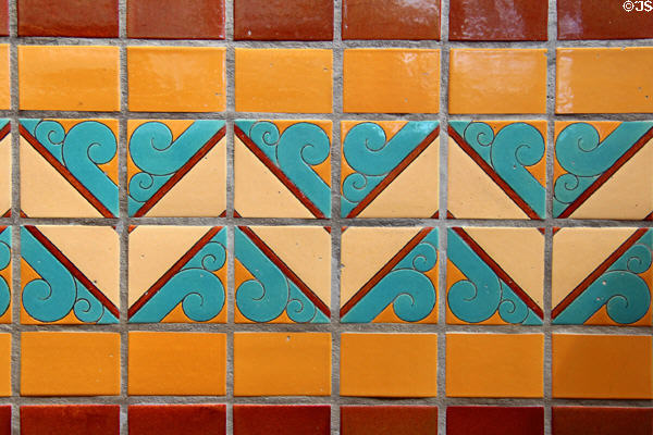 Fox Tucson Theater Art Deco ceramic tiles. Tucson, AZ.