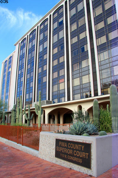 Pima County Superior Court (1974) (110 W. Congress). Tucson, AZ.