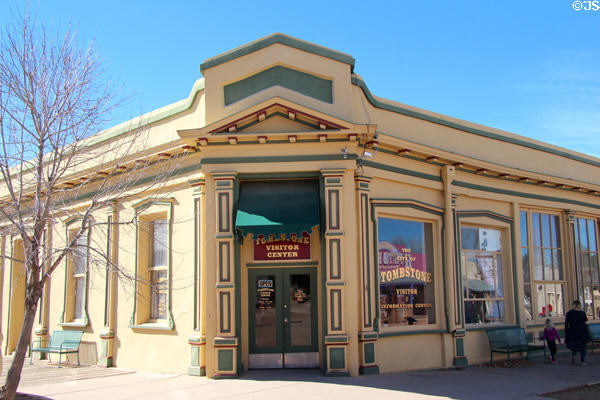 Cochise County Bank (1881) (Allen at 4th) now tourist office. Tombstone, AZ.