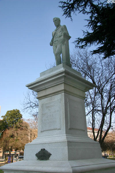 A.J. Stevens Labor Union monument (1889) by Albert Weinert in César Chavez Square. Sacramento, CA.