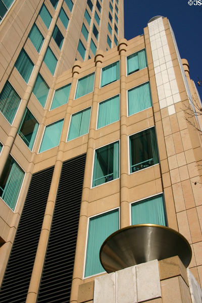 Facade details of US Bank Plaza building. Sacramento, CA.