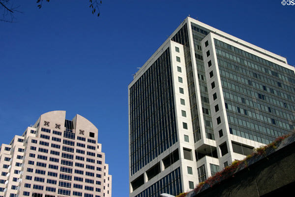 Wells Fargo Center & Capitol Square. Sacramento, CA.