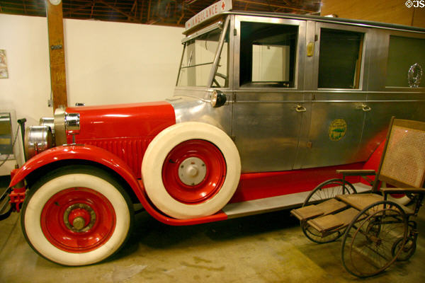 Cunningham Ambulance (1926) at Towe Auto Museum. Sacramento, CA.