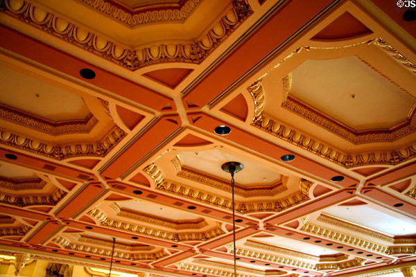 Senate ceiling in California State Capitol. Sacramento, CA.