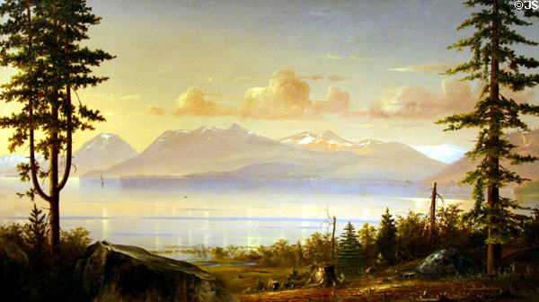 Lake Tahoe (late 1800s) by Norton Bush at Crocker Art Museum. Sacramento, CA.