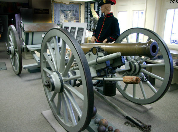 Six-Pounder Field Gun (1841) which was obsolete by the Civil War at California State Military Museum. Sacramento, CA.